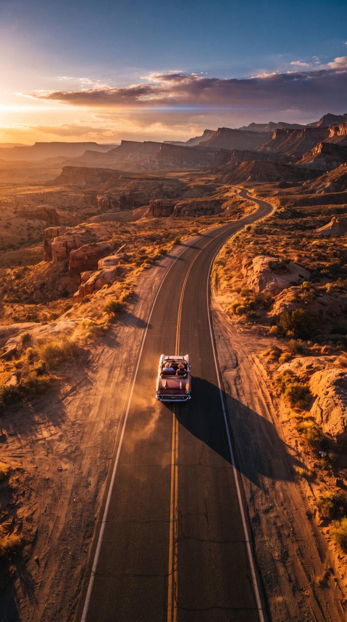 Desert Road Trip — a style preset you can generate on ReelSeconds