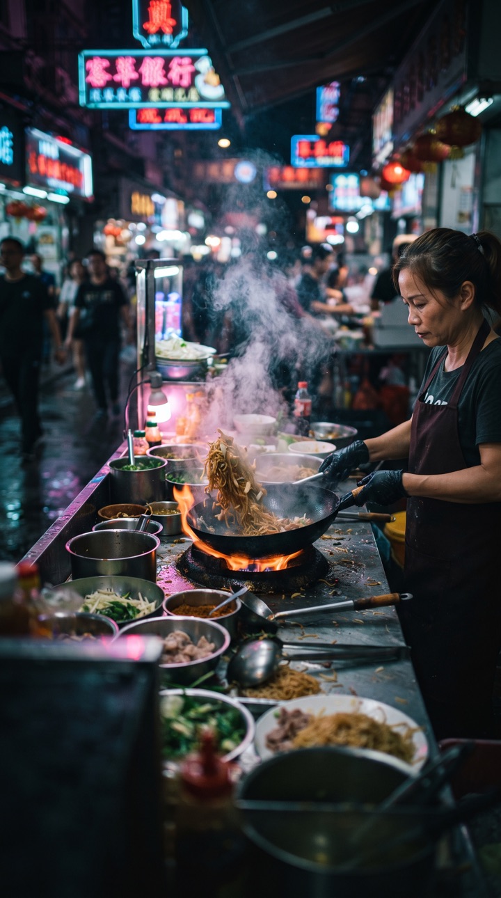 Neon Night Market — a style preset you can generate on ReelSeconds