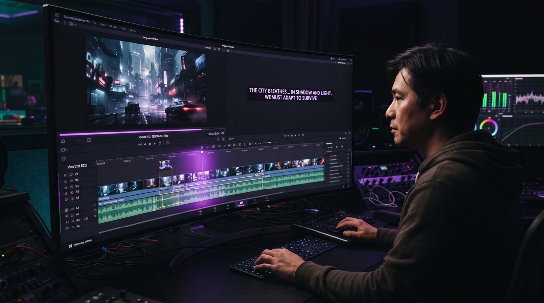 The footage-generation stage of the ReelSeconds studio flow