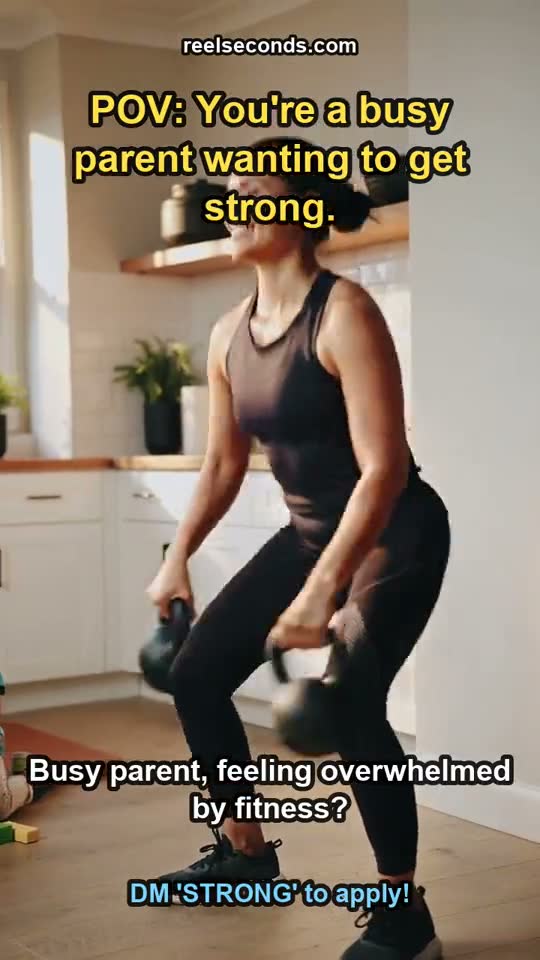 Fitness coach reel — A 6-week strength programme for busy parents — client-intake reel for an online fitness coach